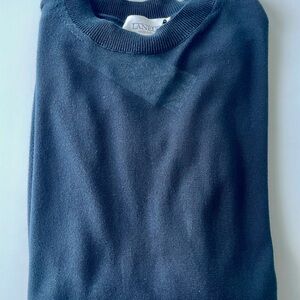 Black Lightweight Knit T-shirt by LANEUS Italy
